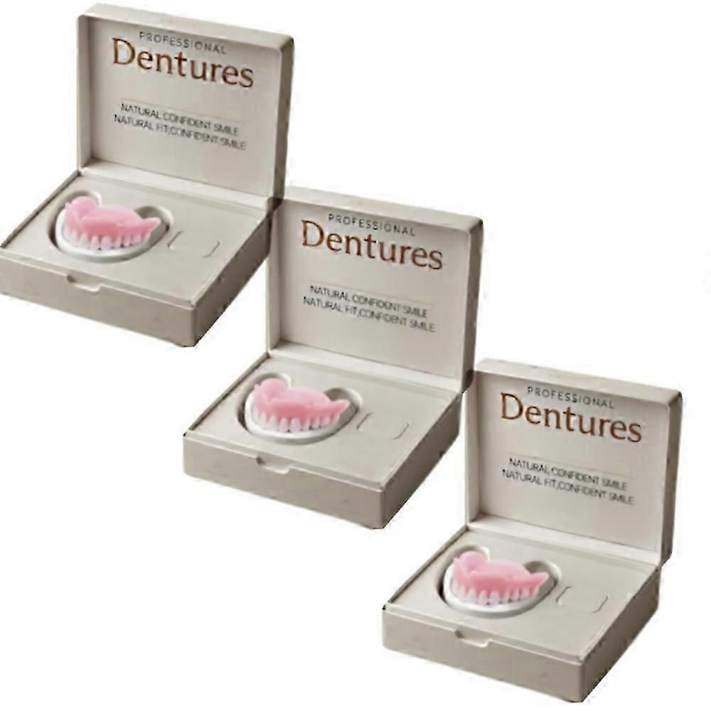 1/2/3x Advanced Customized Full Denture Set, Silicone Reline Denture Set