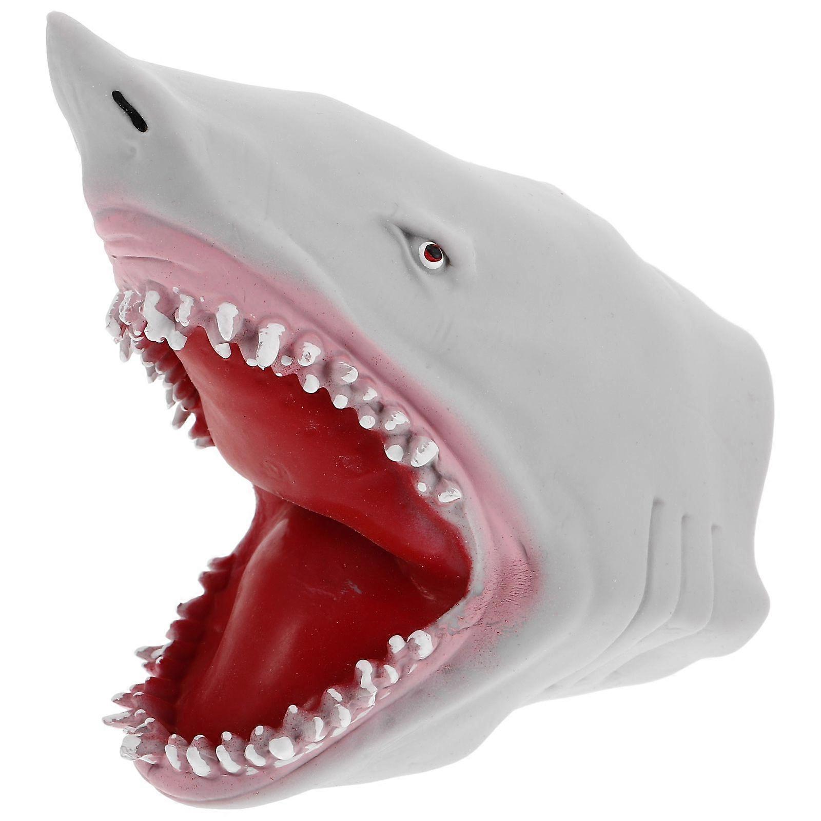 Reusable Animal Hand Puppet Shark Toy for Kids Cute Shark Hand Puppet for Storytelling Interactive Hand Puppet Role Play Prop