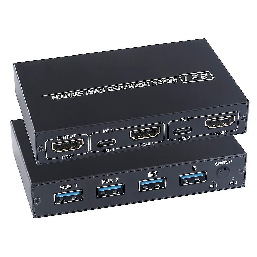 Usb Hdmi Kvm Switch Box Video Display Usb Switch Splitter