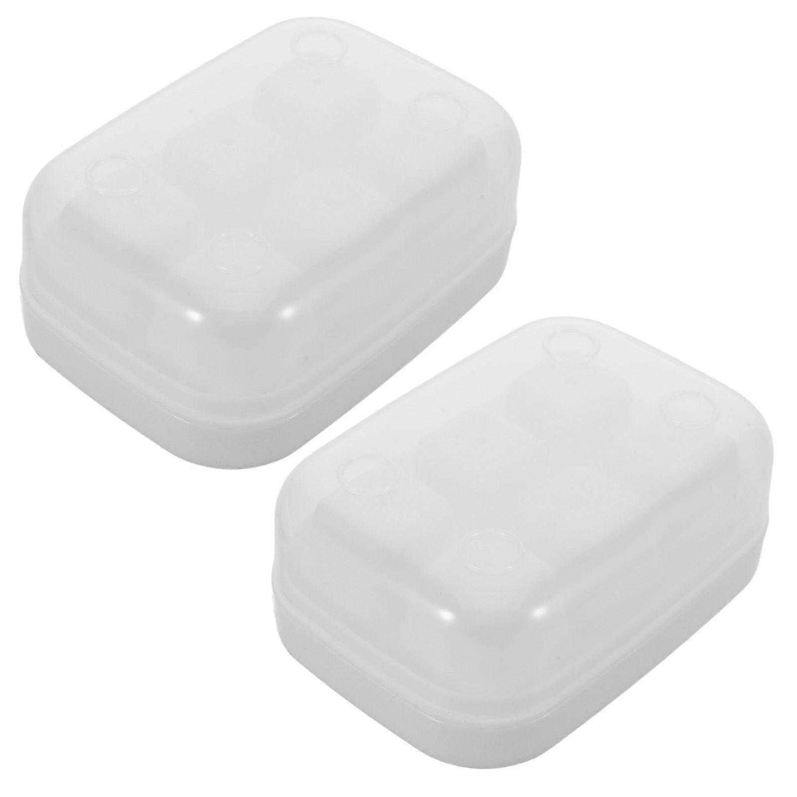 2pcs Ice Cube Tray Set: Press Ice Box Tray With Lid - Portable Freezer Storage Bin - Flexible Baby Food Maker Mold For Parties And Drinks