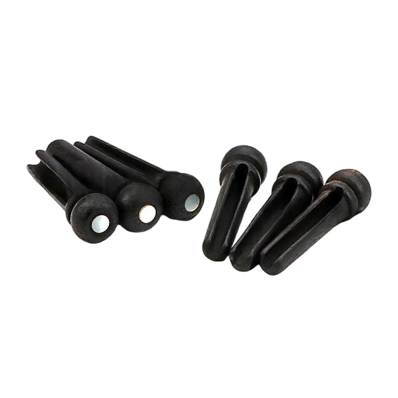 6Pcs Guitar Bridge String Studs Acoustic Guitar Bridge Pins Replacement String Pegs Guitar Accessories Easy to Use Multicolor