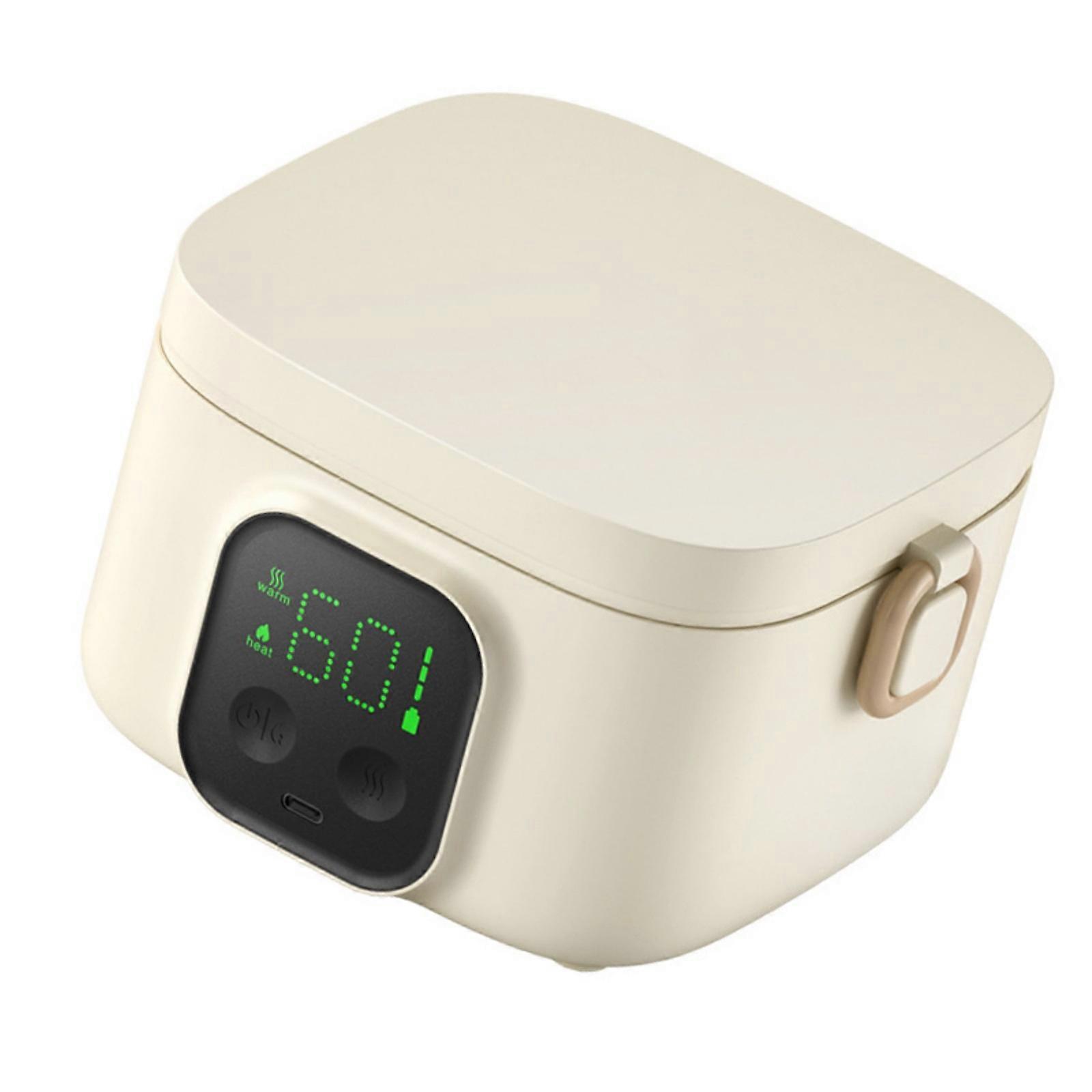 Identity Heating Meal Bowl With Detachable Divisions Warm Maintenance Function Exemplary For Office Lunch Ready Multicolor