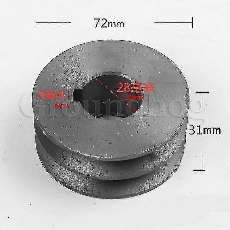 V-Belt τροχαλία διπλή υποδοχή Α χυτοσίδηρος τύπων 50mm-100mm για τις μηχανές