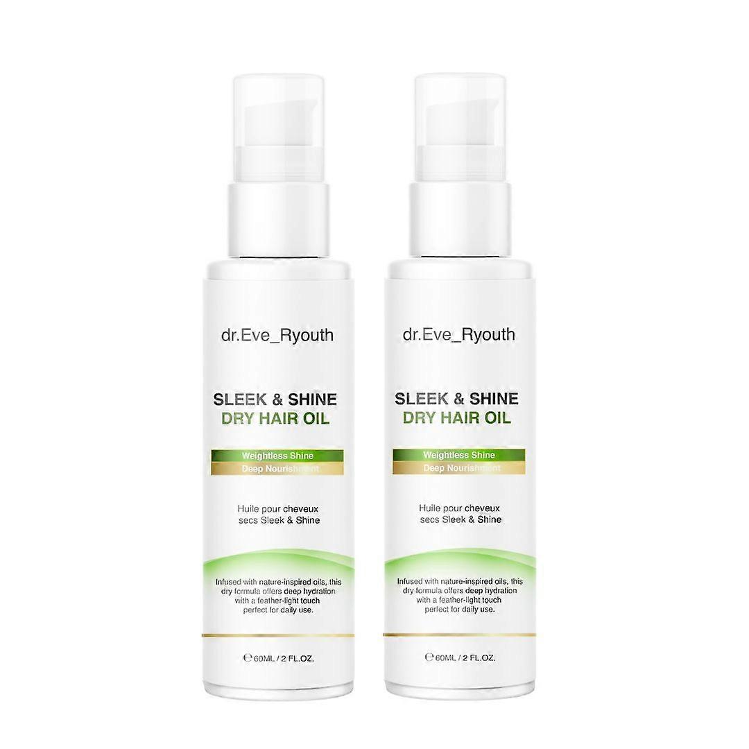 2 X Sleek & Shine Dry Hair Oil 60Ml