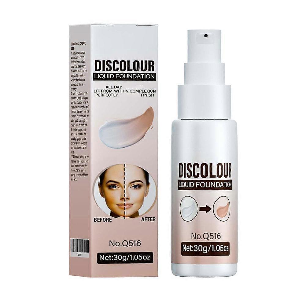 Temperature Changing Liquid Foundation SPF Lightweight Moisturizing Full Coverage Waterproof All Day Wear