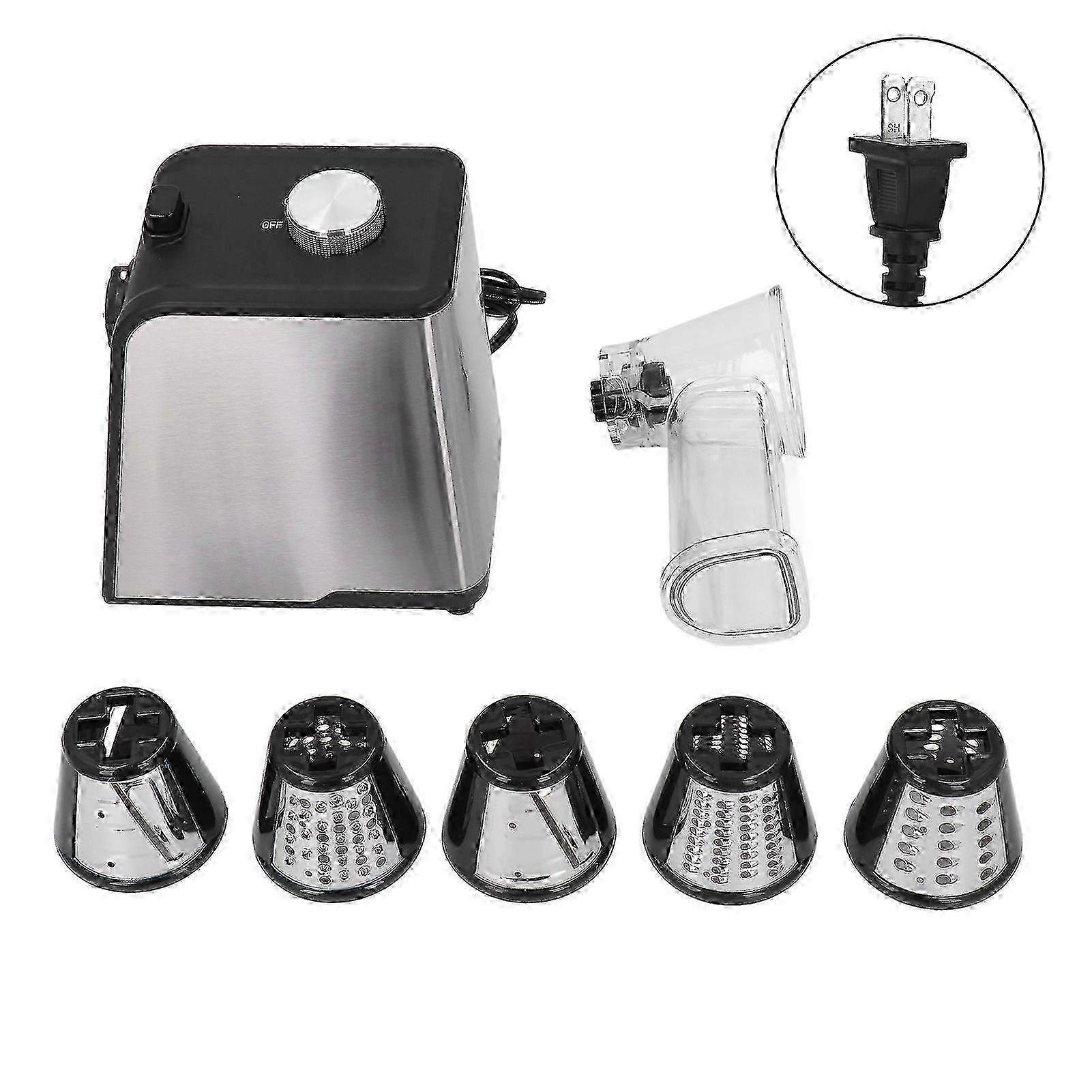 5 In 1 Vegetable Cutter 250 W High Power One Touch Control Rotary Electric Shredder with Handle for Potato 2025