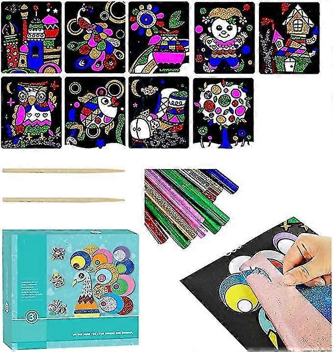 9pcs Pegatinas de educación infantil