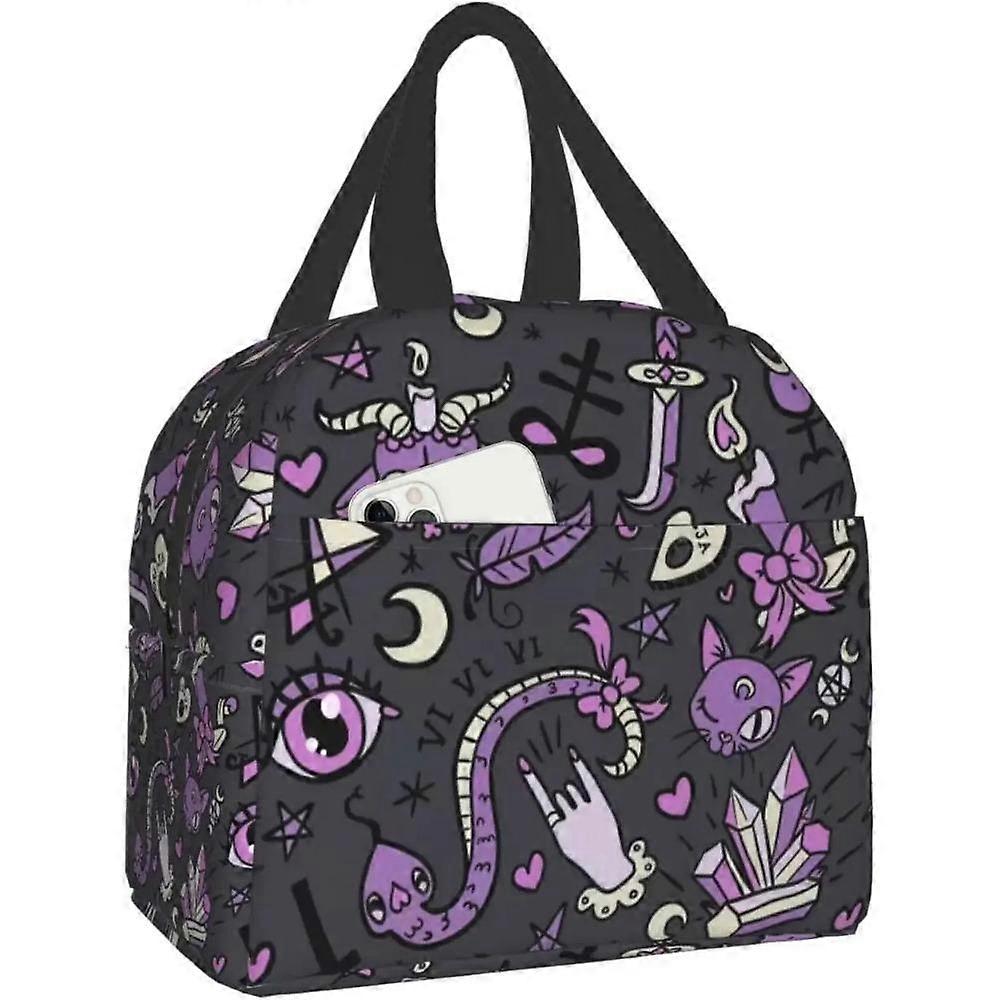 Matboks Gjenbrukbar matpose Isolerte matposer Matbeholder for Gutter Jenter Menn Kvinner Arbeid Reise Piknik