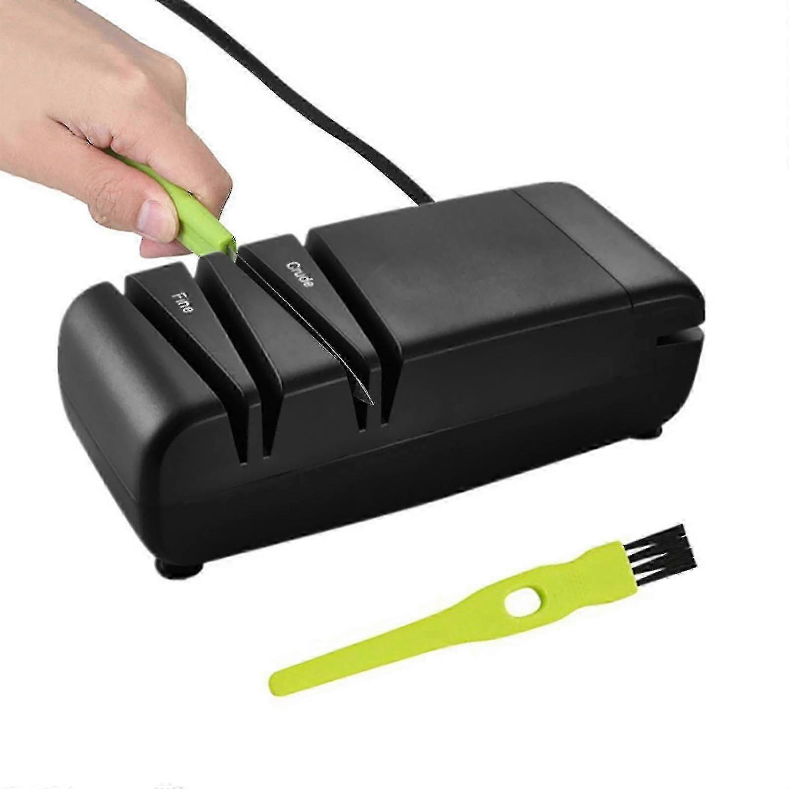 Electric Knife Sharpener for Home Use with 2-Stage Sharpening & Polishing System - Safe Quick Blade Maintenance Tool