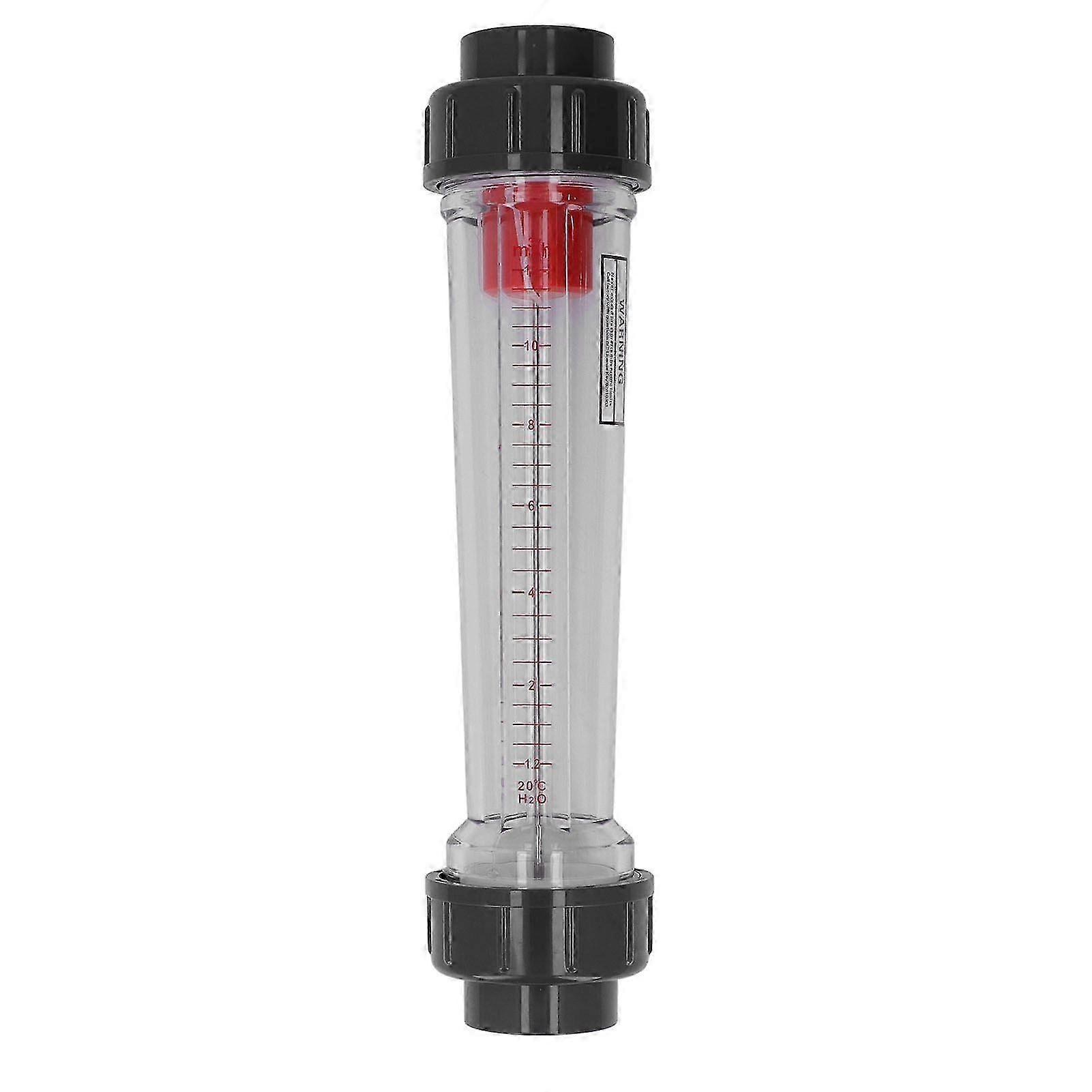 Pipe Type Liquid Flowmeter High Accuracy Transparent Plastic Tube Flow Meter 1.212m Per HourHwy