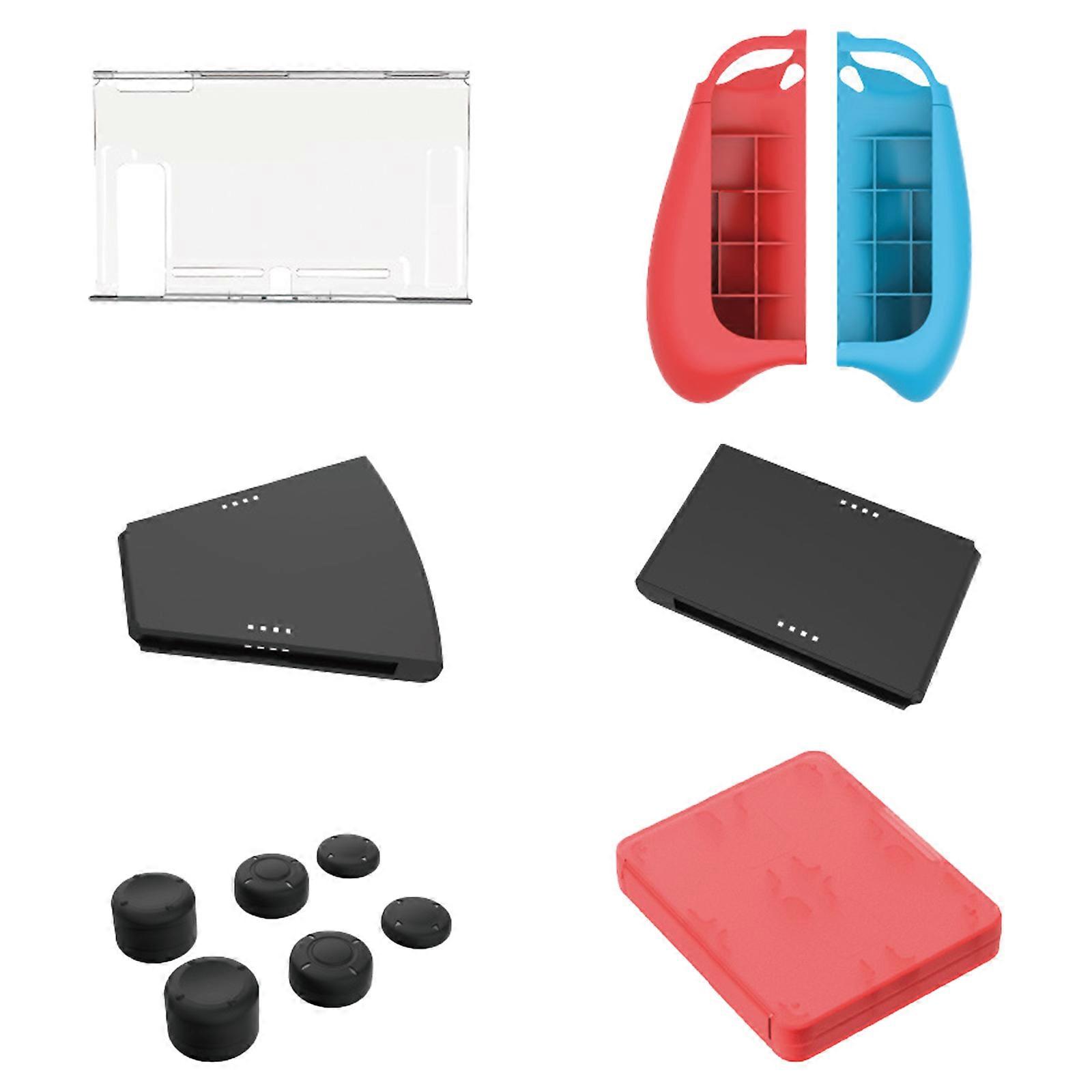 Ergonomic Case for Switches with Game Card Holders, Enhanceds Grips for Comfortable Play Multicolor