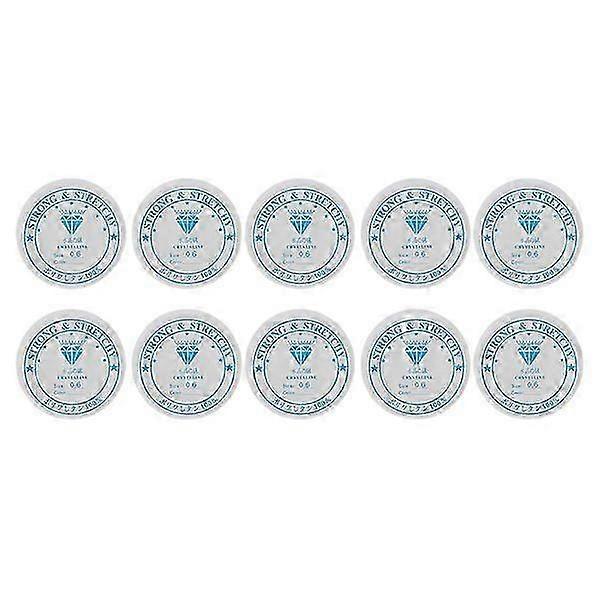 Crystal elastic line Transparent beading string thread for jewelry making (0.6mm * 15m). Beading thread.