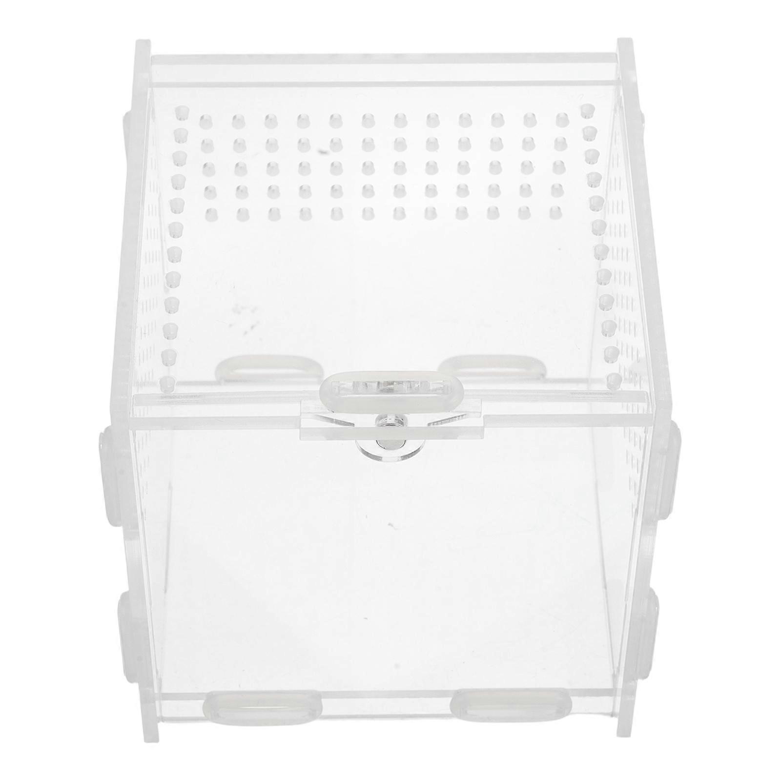 Hatching Container Acrylic Reptile Breeding Box For Insect Mantis Leopard Gecko Bearded Dragon 1Set