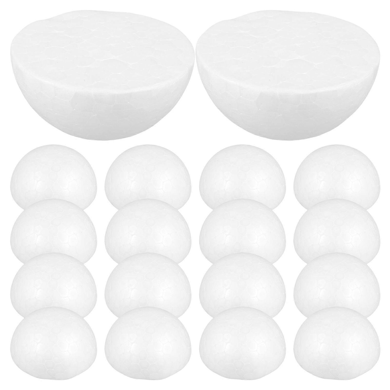 30 قطعة 8 سنتيمتر نصف كرة الأطفال تنسيق الزهور الملحقات DIY الحرفية المواد عيد الميلاد زخرفة اللوحة تخطيط الدعائم لوازم الهدايا (أبيض)