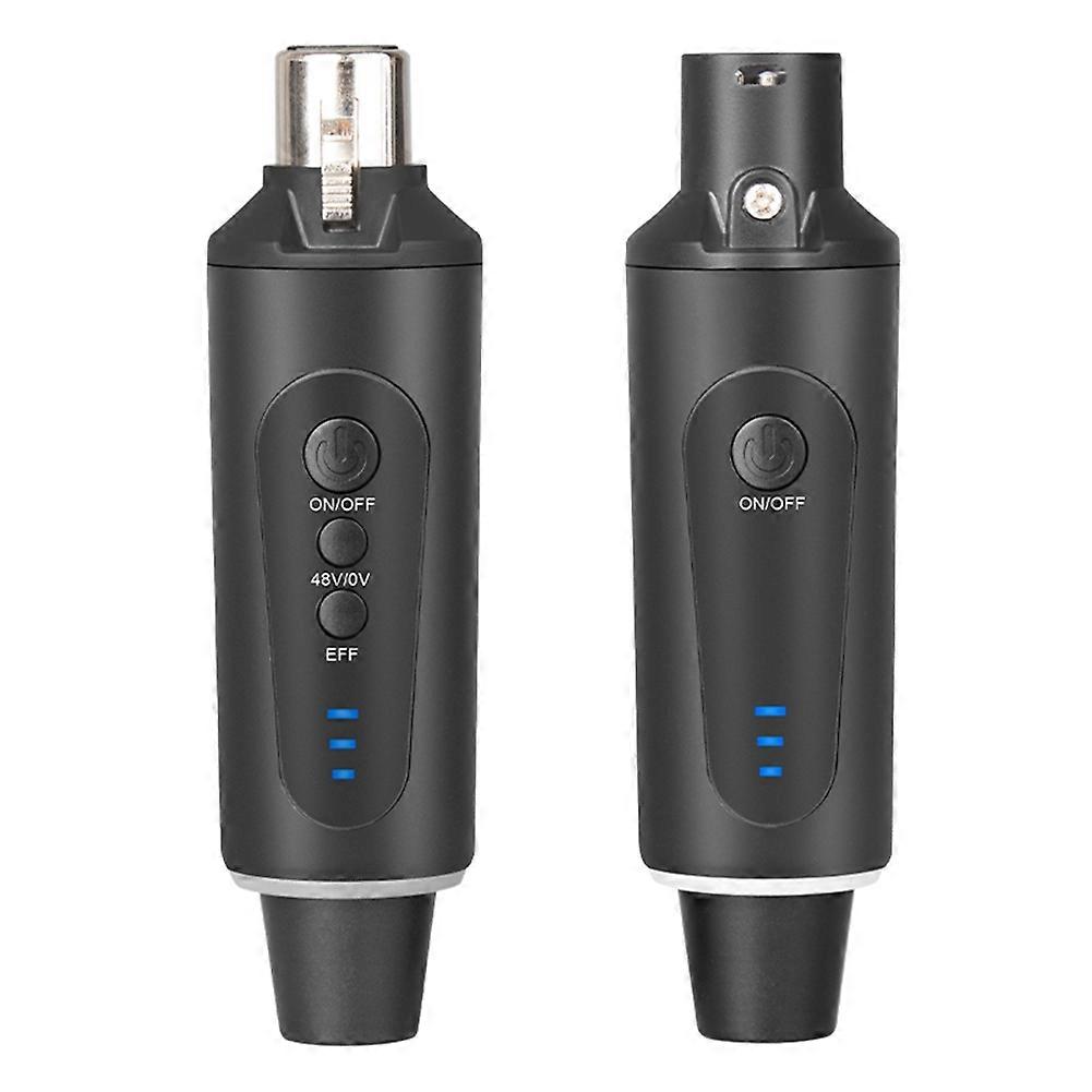  2.4g XLR Microphone Wireless Transmitting & Receiving System Dynamic Condenser Microphone Reverberation Adjustment