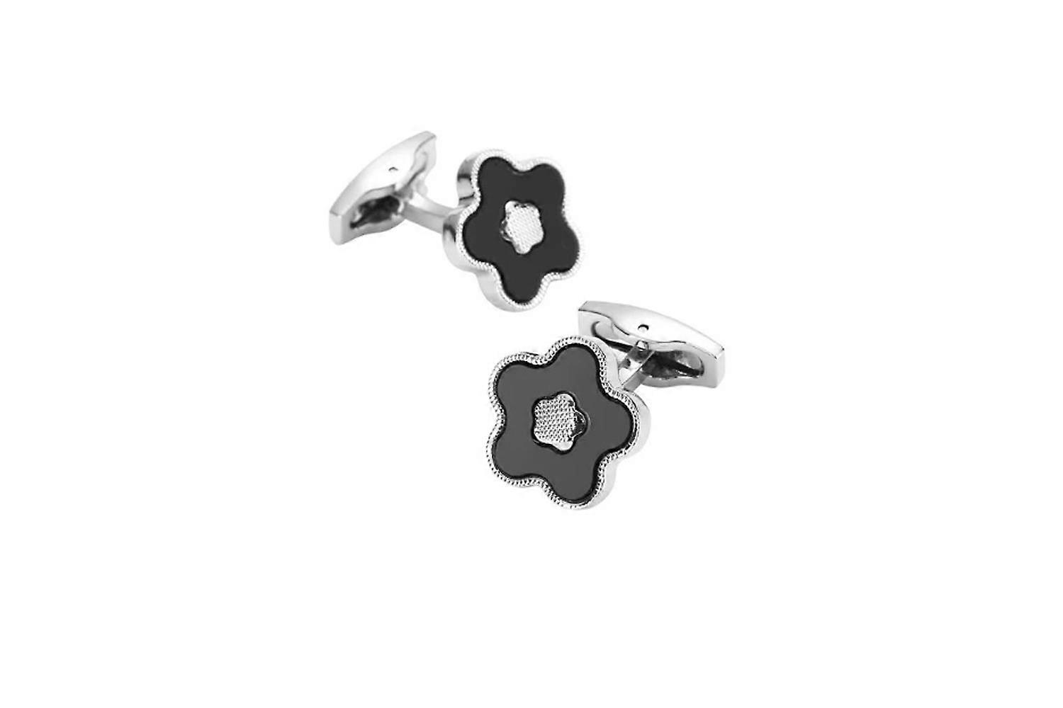Luxury Silver Cufflinks Snowflake Flower Design Great Gift Elegant Present UK Delivery