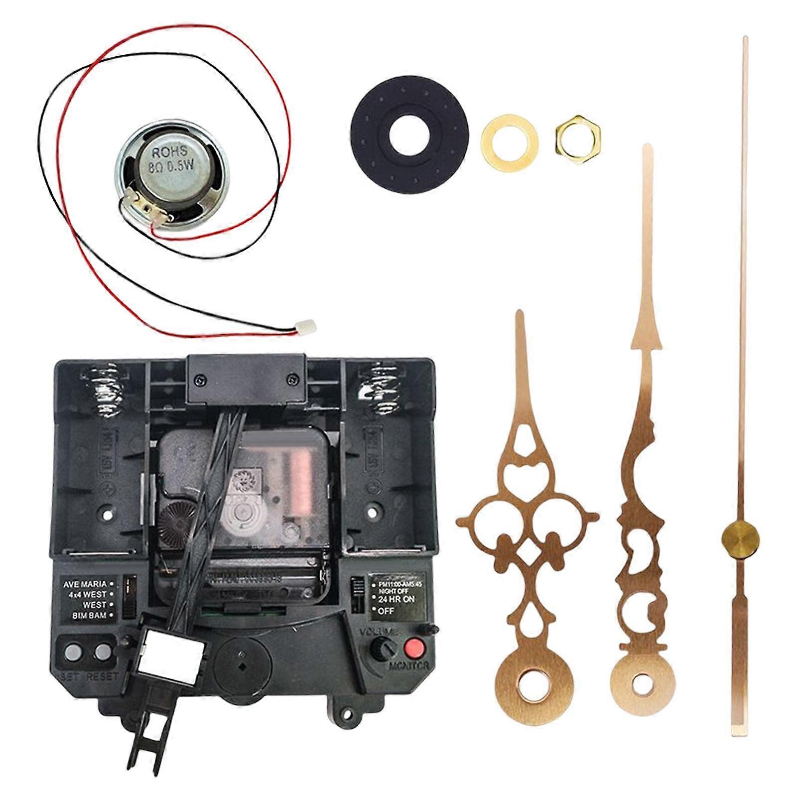 Pendulum Clock Movement Mechanism with Chiming Music Box Parts for  or Replacement Style G