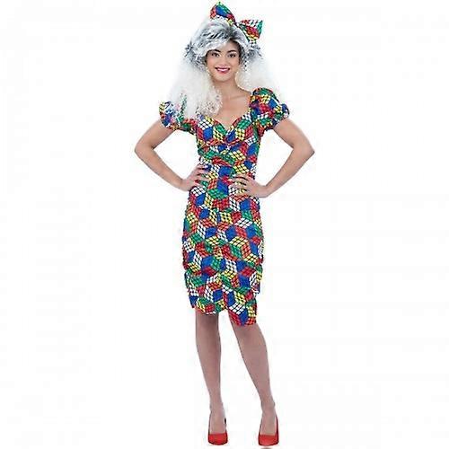 Smiffys Womens/Ladies Rubik's Cube Costume