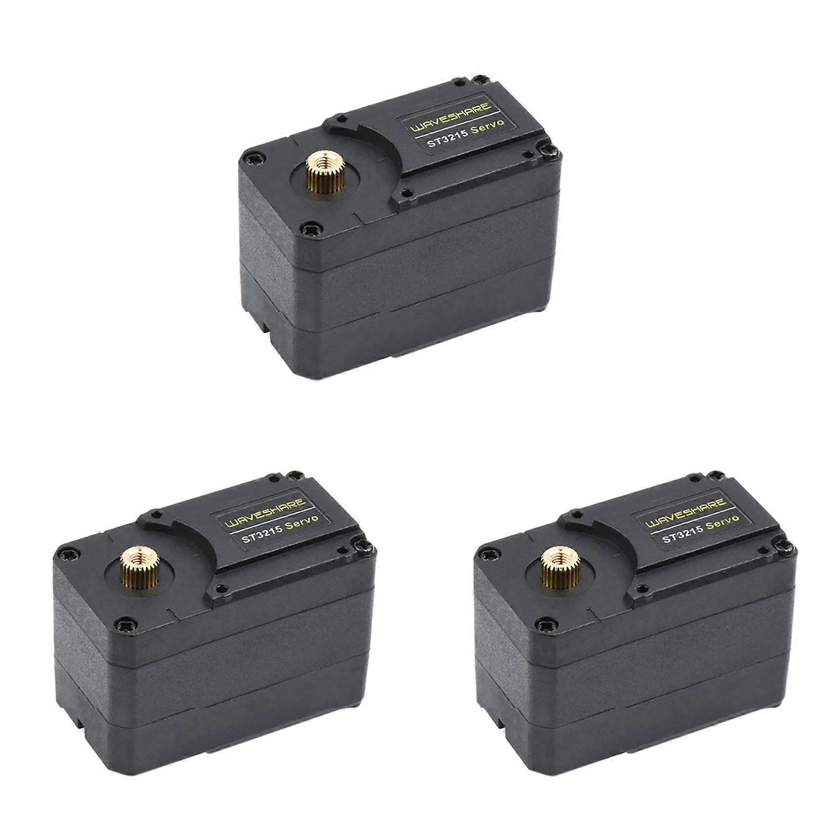 3X Waveshare 30Kg High Precision High Torque Programmable 360degree Magnetic Encoder Serial Bus Servo 12V Two-Way Feedback