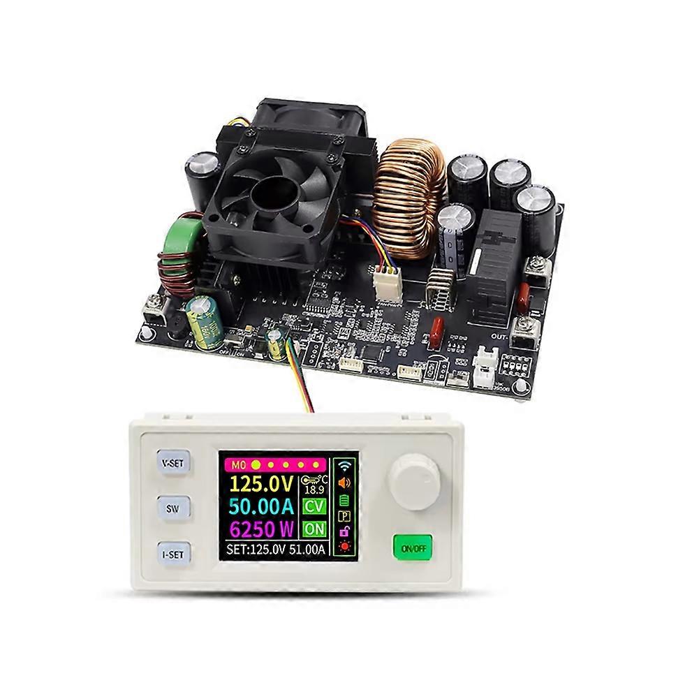 XY12550S CNC DC Adjustable Voltage Regulated Power Supply Constant Voltage Module 125V/50A/6250W,Color Screen Display