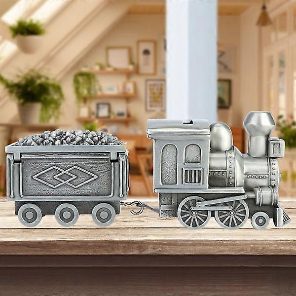 Children Piggy Bank Retro Train Model Coin Piggy Bank Saving Box for Table Decoration