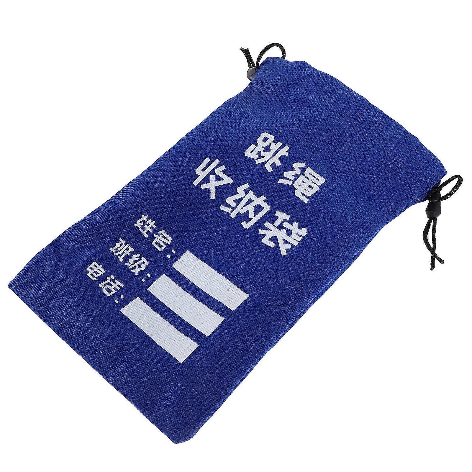 Jump Rope Storage Bag Durable Canvas Drawstring Bag for Storage