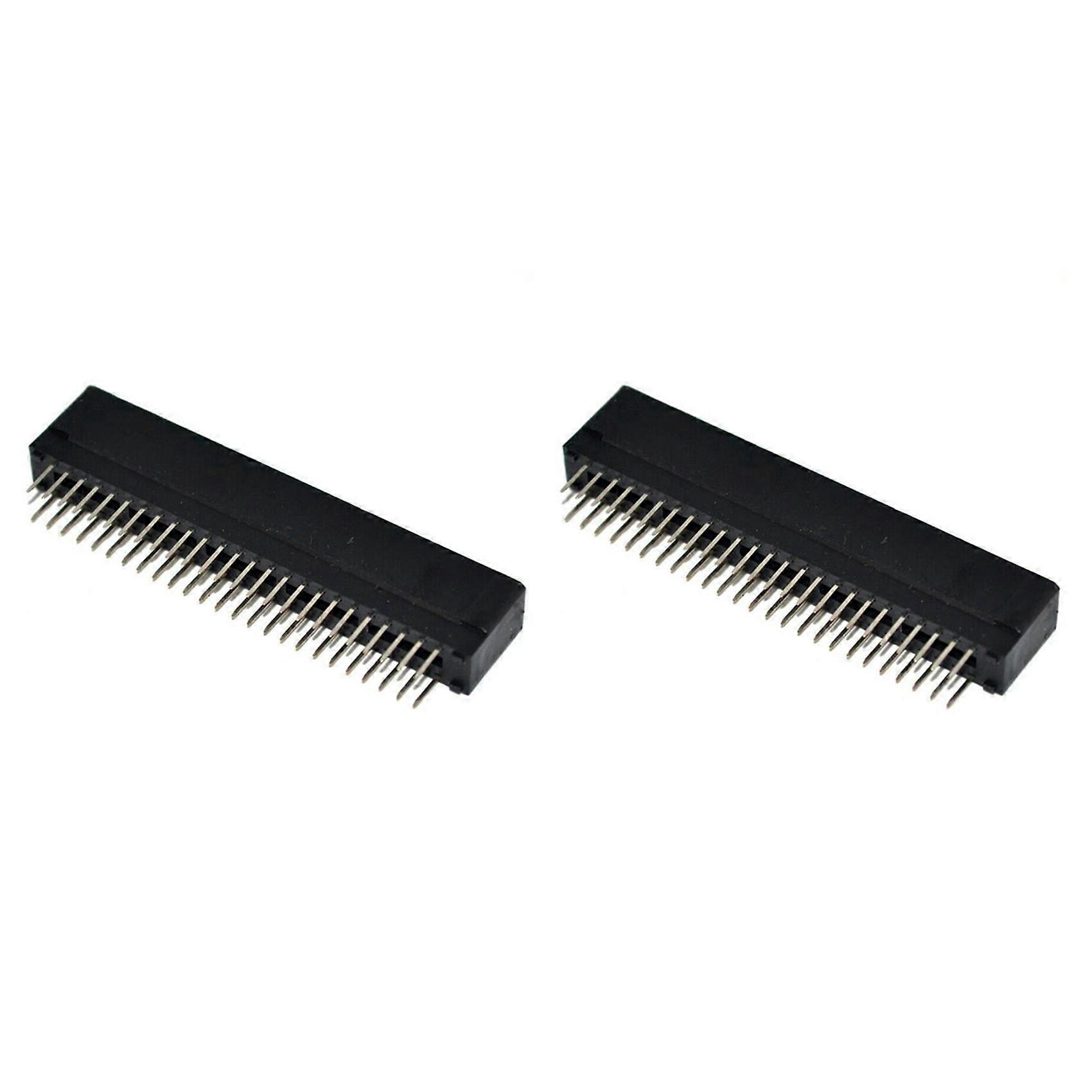 2X Replacement 2.5mm Interval 50-Pin Connector Game Cartridge Slot for N64 for N64 Clone Console