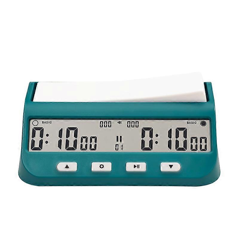 2025 Newly Upgraded Go Timer Professional Board Games Timer 5 Major Timing Rules Referee Timer Match Chess Clock Bluish Green
