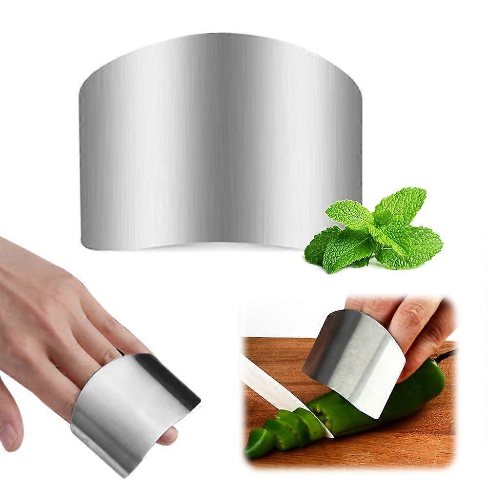 Stainless Steel Finger Guard Knife Protector for Safe Cutting and Chopping, Adjustable Fit 1PC