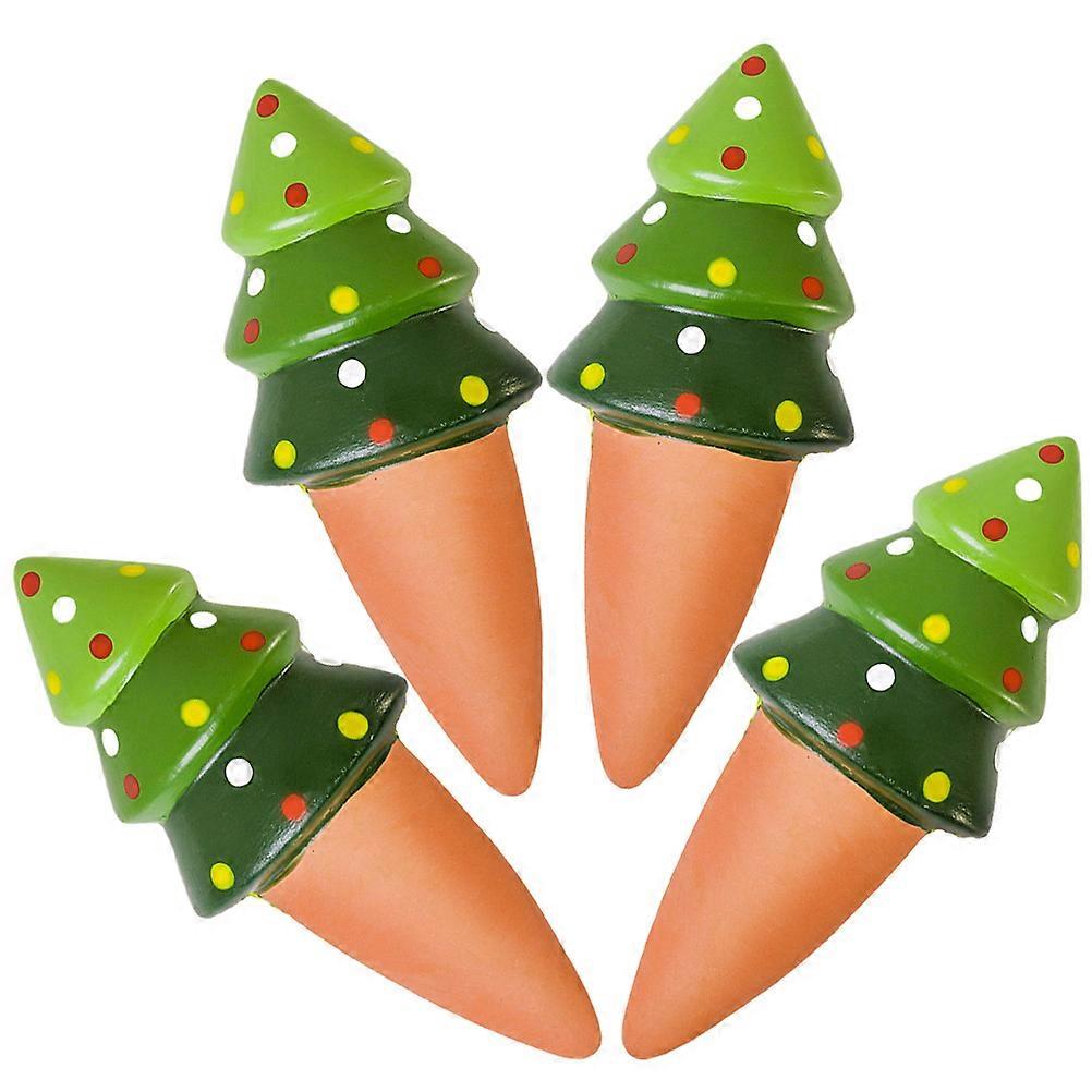 Clay Self Watering Spikes Automatic Christmas Tree Watering Device 4Pcs