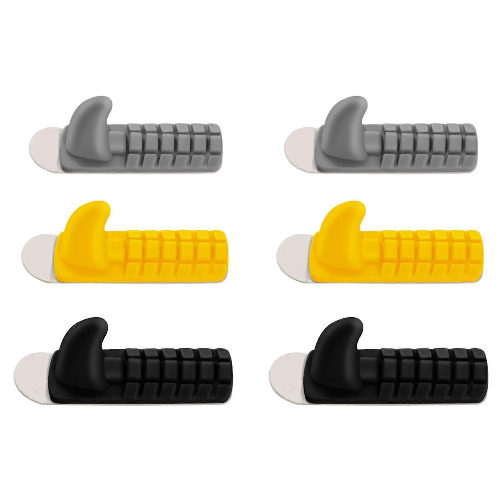 6pcs Car Storage Hooks with Strong Adhesive Grip for Keys and Cables, SpaceSaving Organizer