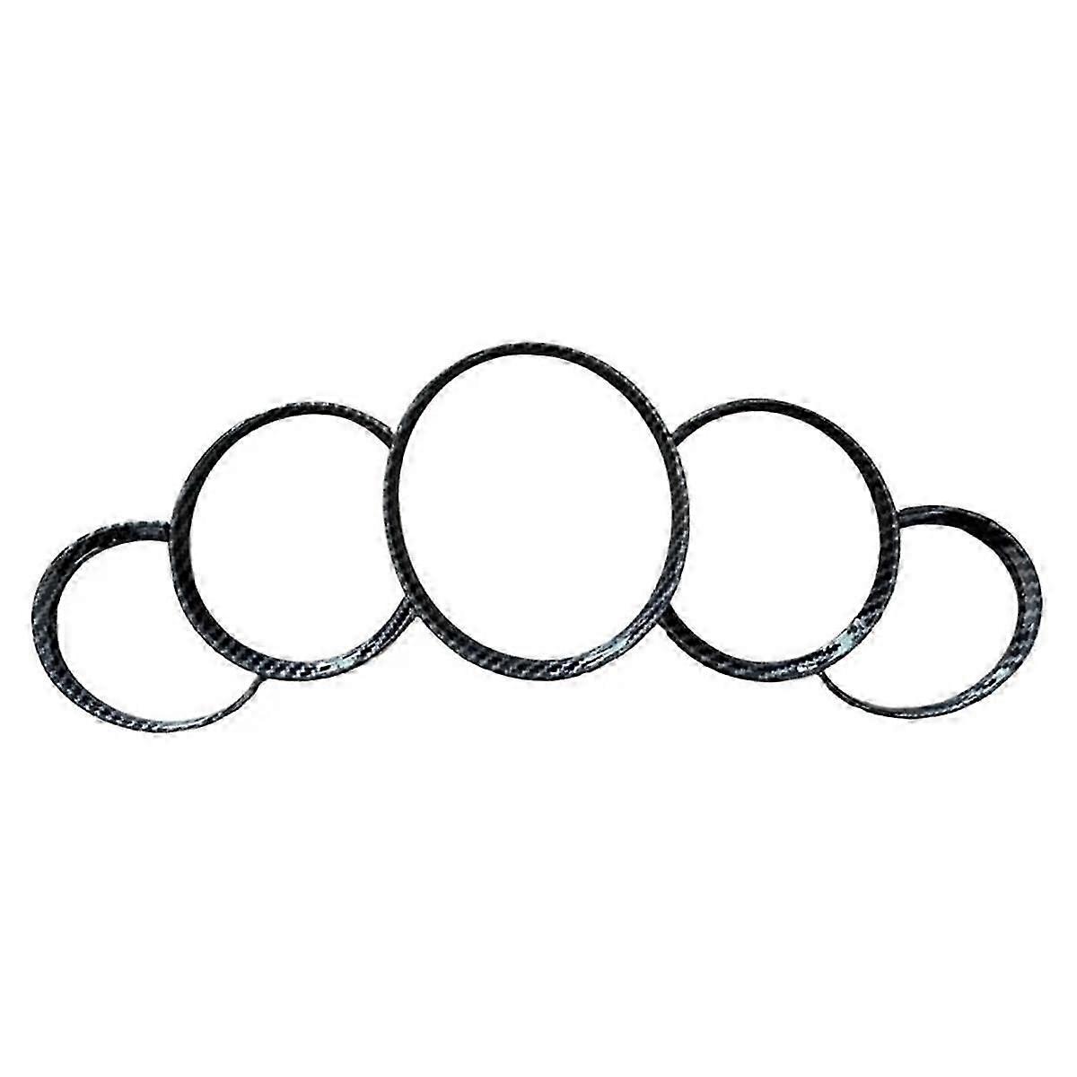ABS Dashboard Instrument Panel Decorative Ring Cover Trims Sticker f