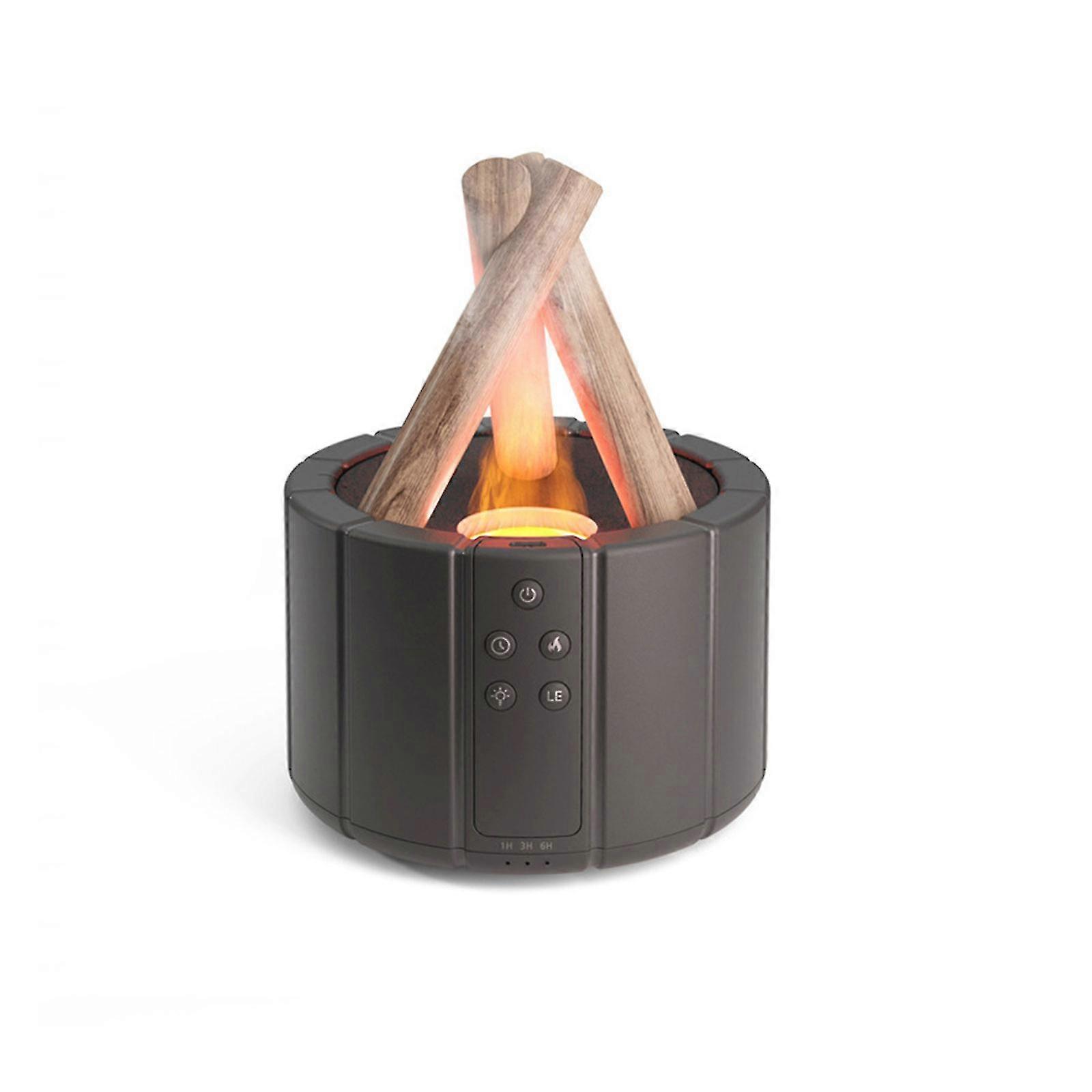 25-26 Flame Diffuser Humidifier with 7 Flame Colors, 250ml Aromatherapy Essential Oil Diffuser with Campfire Shape Design