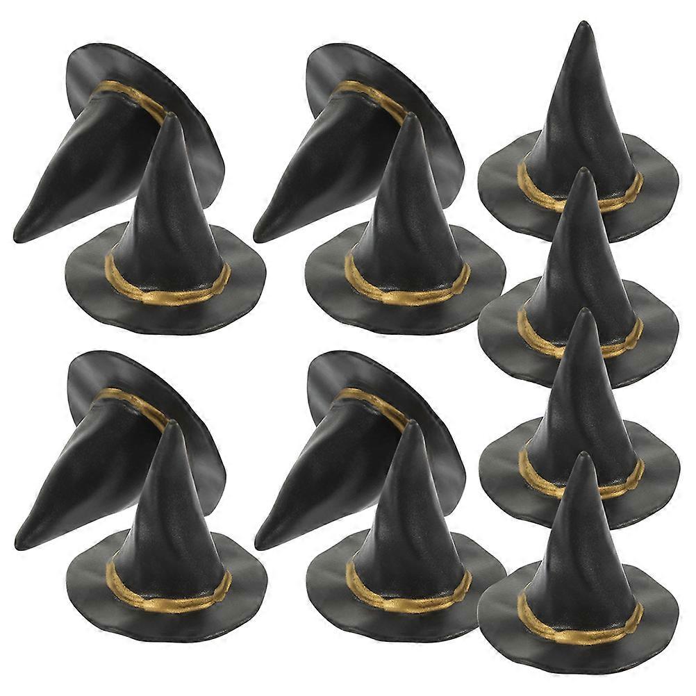 Plastic Hats for Doll House Halloween Decorations 12Pcs