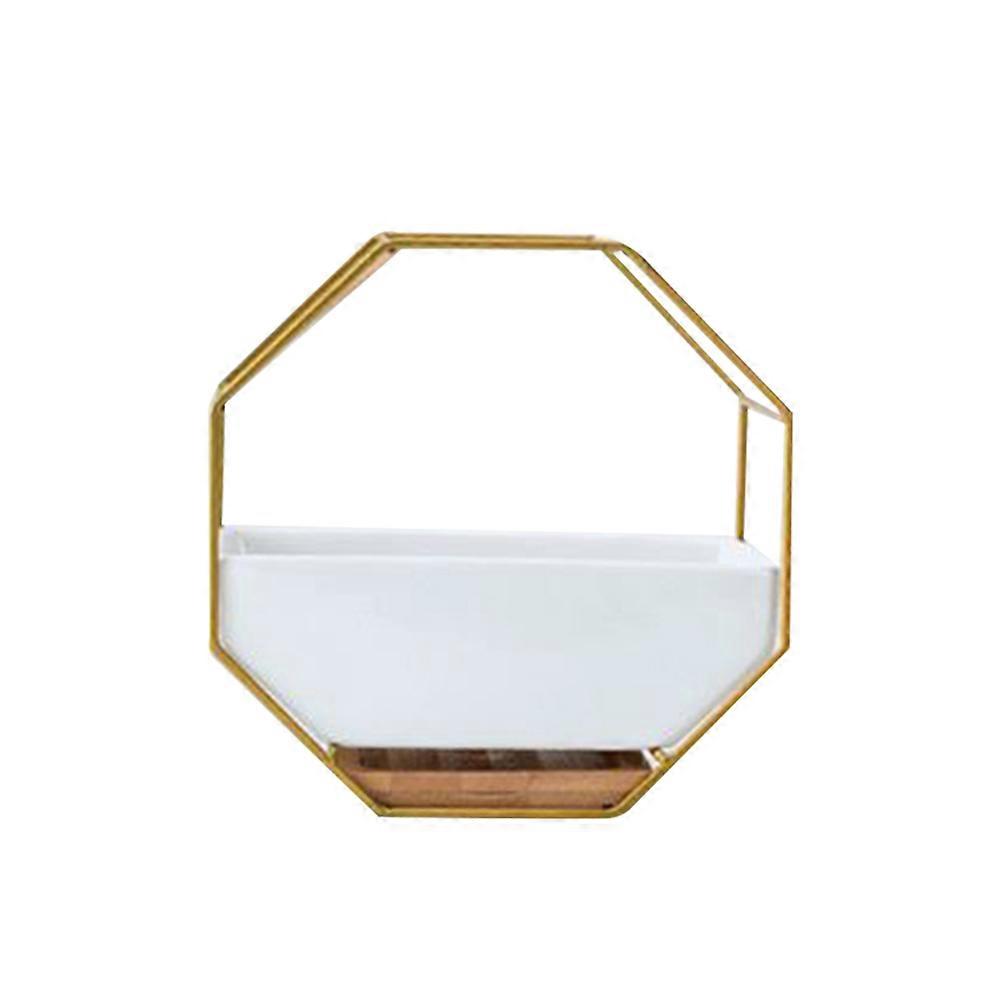 Geometric Planter Pot Wall Hanging for Decoration with Single Basin Octagonal Set