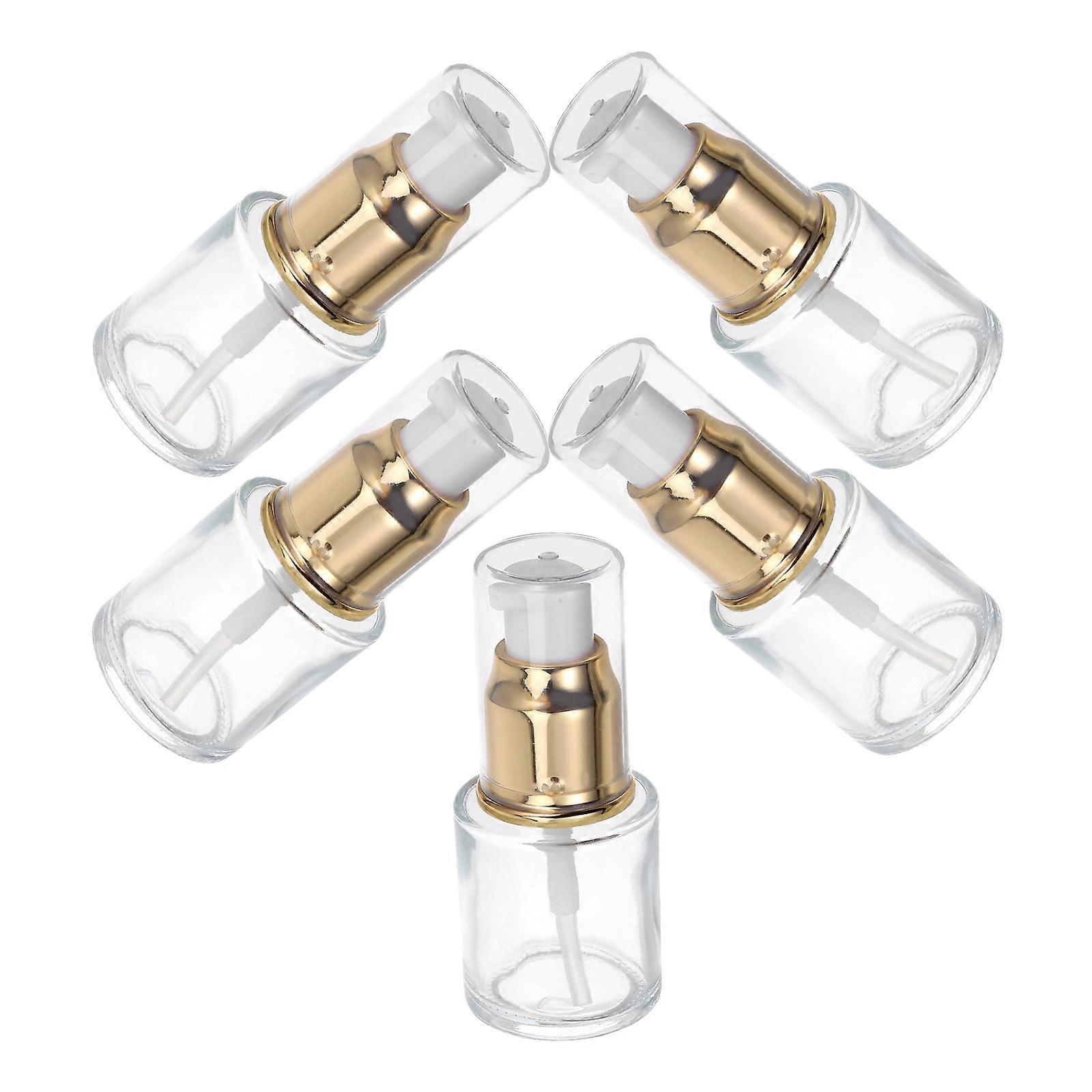 Empty Pump Bottle Cosmetic Container for Essential Oil Storage 15Pcs Set