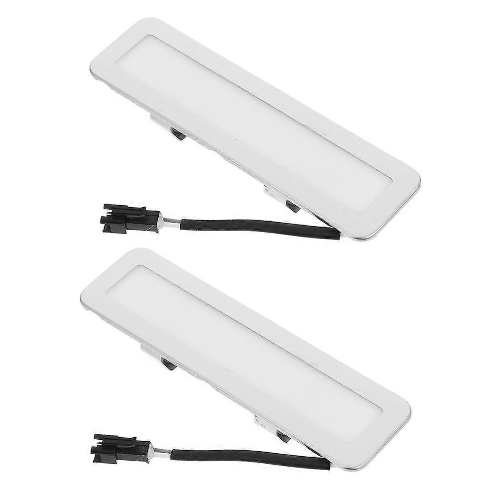 Silver LED Range Hood Light Bulbs Providing Bright Illumination 2Pcs Replacement