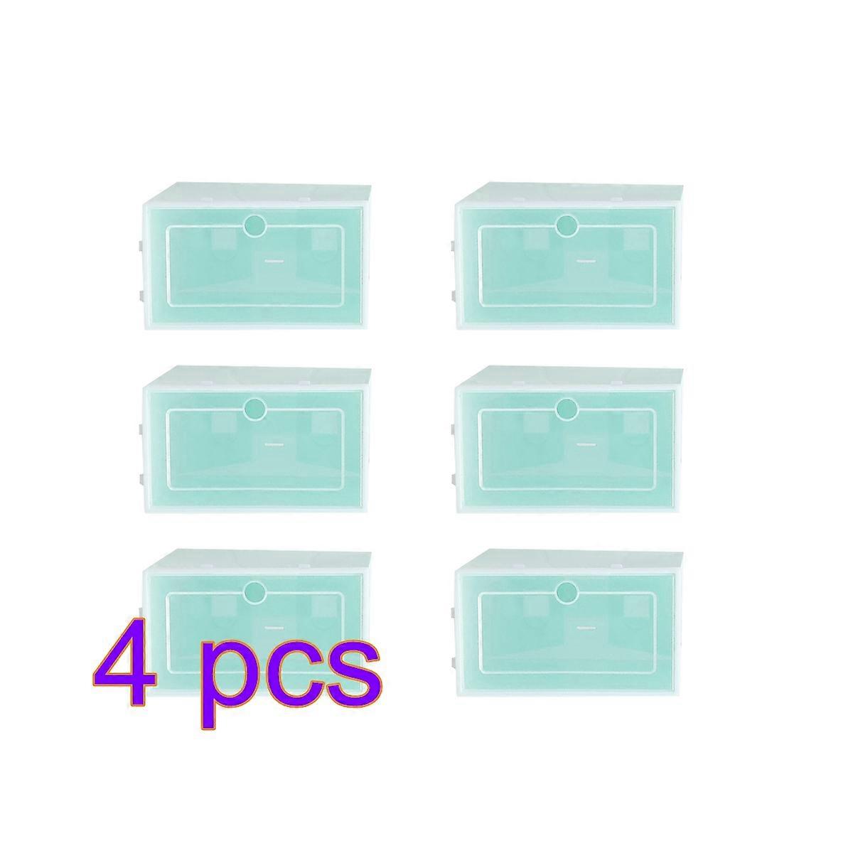 Stackable Storage Bin with Shoe Organizer 7181543x4