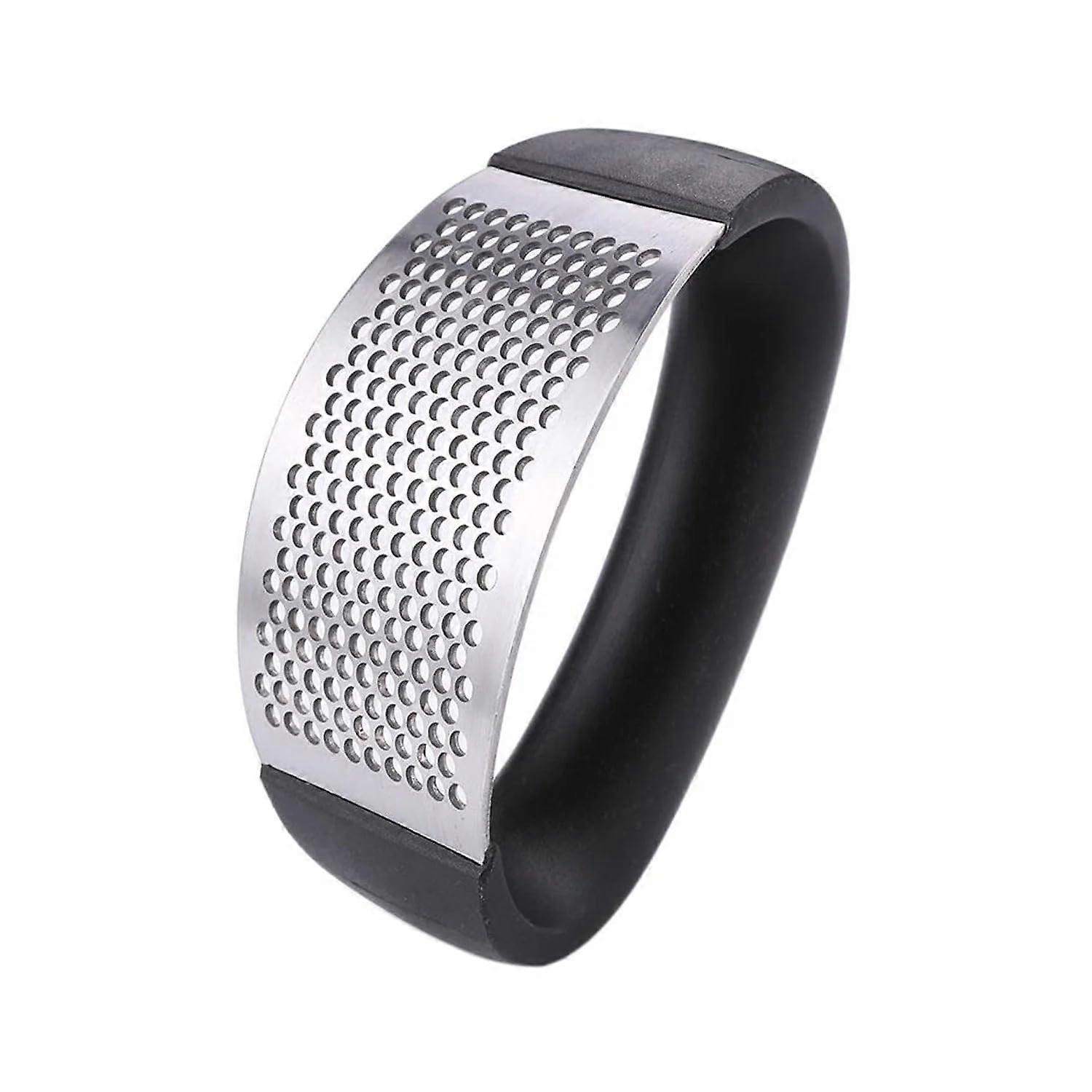 Stainless Steel Garlic Press with Ergonomic Handle for Effortless Crushing