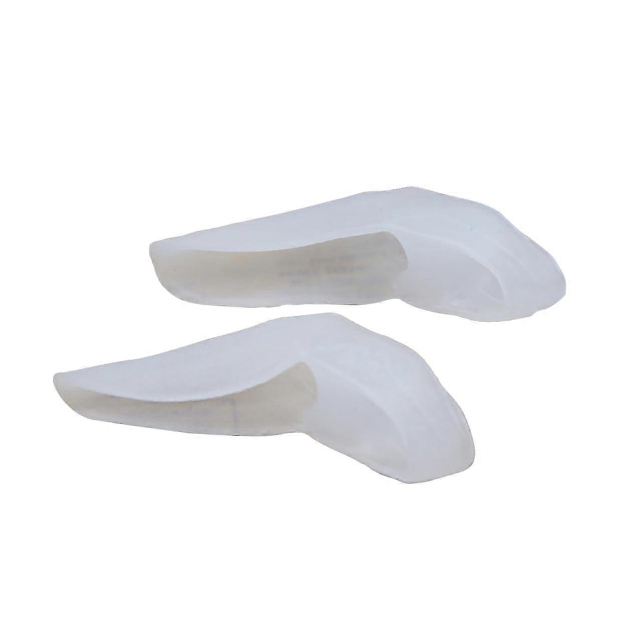 Toe Separator Gel Spacer for Pinky Toe, Comfortable TwoLoop Silicone Spreader for Bunion Relief