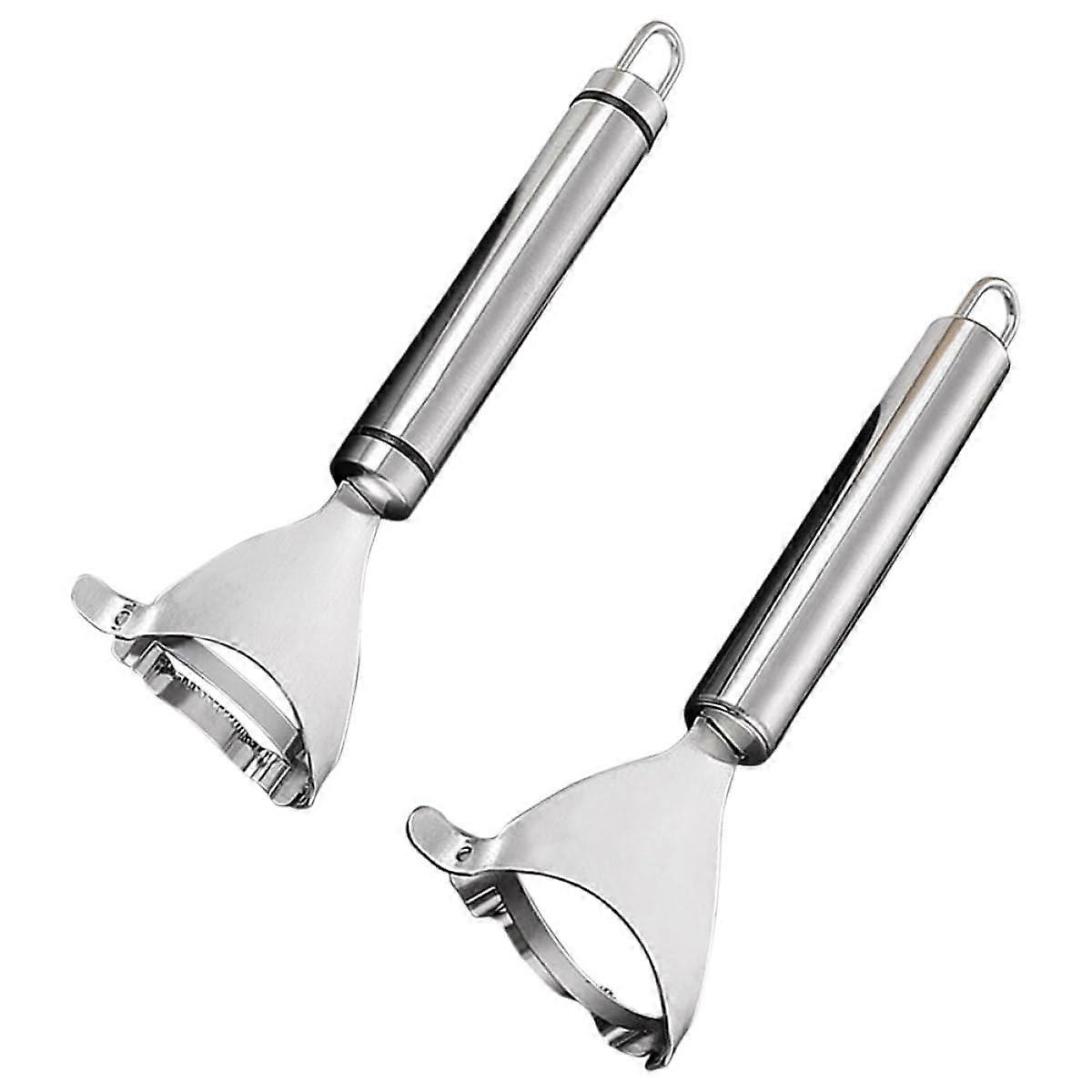 2pcs Stainless Steel Corn Peeler and Stripper with Ergonomic Handle for Fast Kernel Removal
