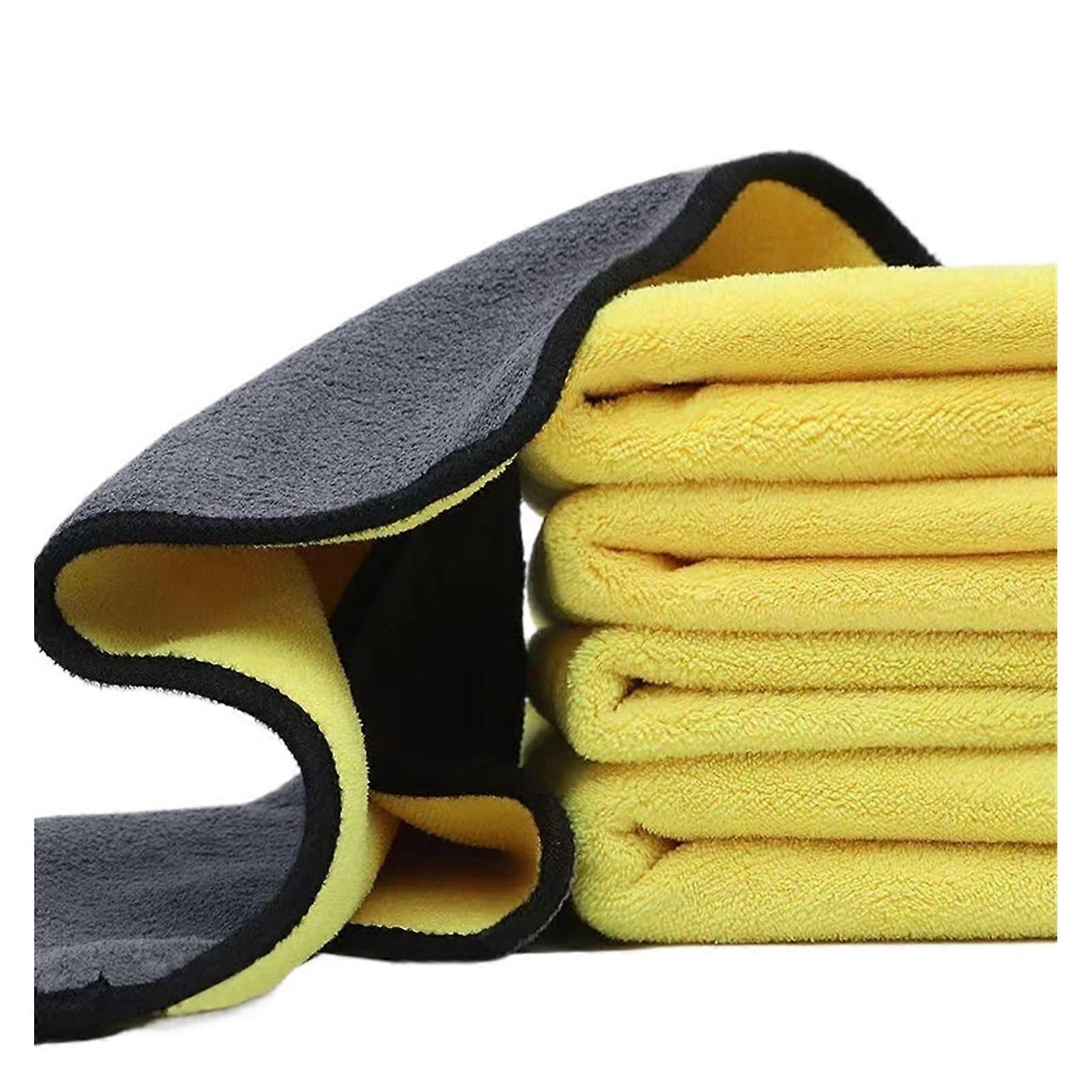 Microfiber Car Towel Set 5PCS 30x40cm  Absorption Scratch DualSided Auto Detailing Cloth