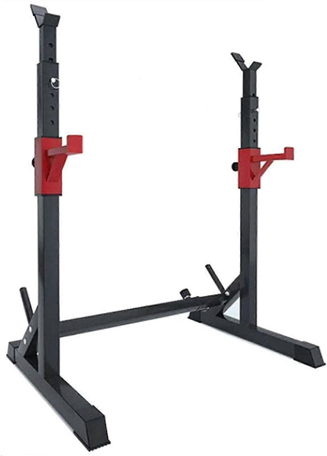 Adjustable Squat Rack and Barbell Stand for Home Gym, MultiFunction, Stable Durable Construction
