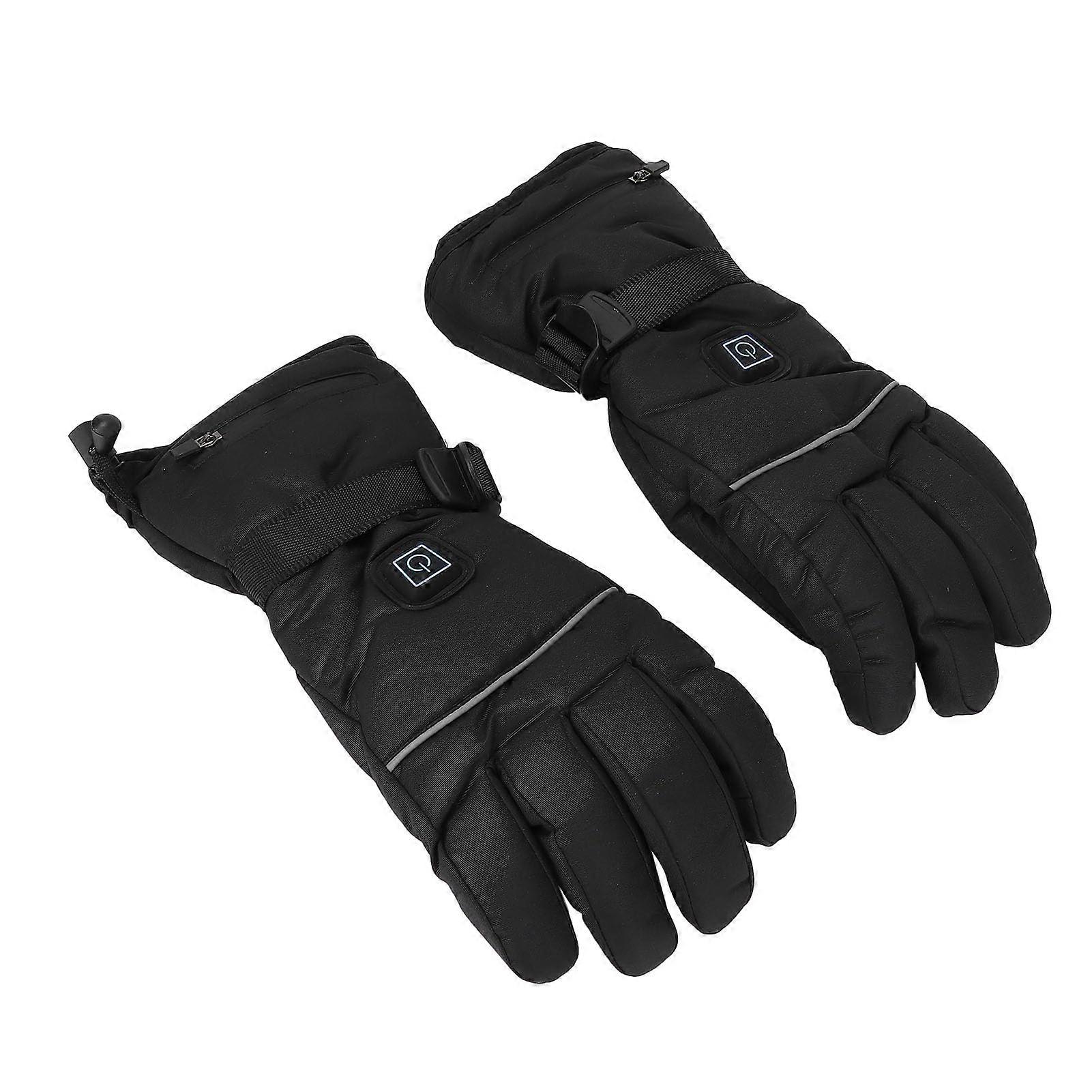 Heated Electric Gloves with Three Temperature Modes, Touchscreen Winter Ski Snowboard Windproof