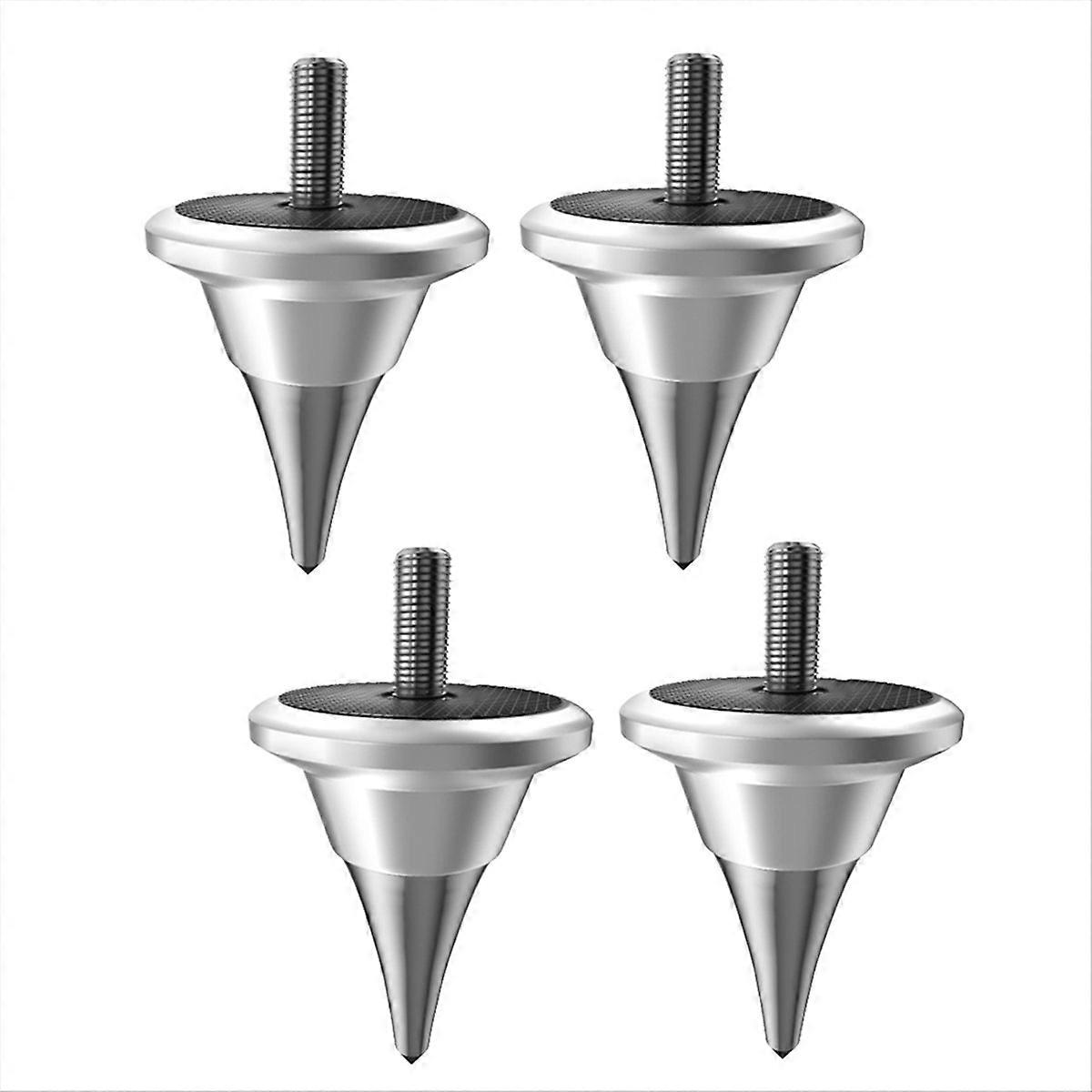 Speaker Isolation Spike Feet Stand for Hifi Audio M6 Silver