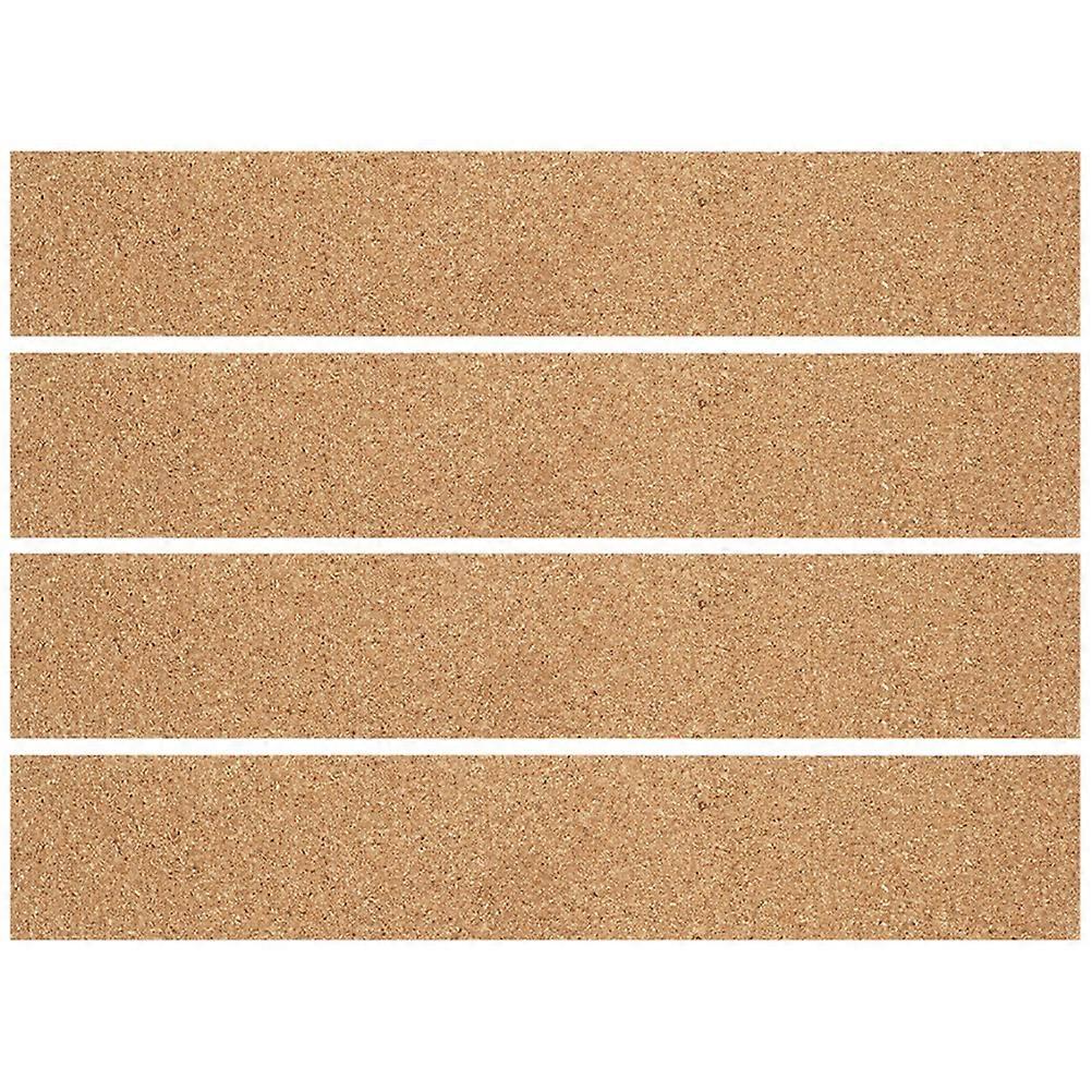 Self-Adhesive Bulletin Board Strips Photo Display Rectangular Simple And Elegant Natural Frameless 4Pcs