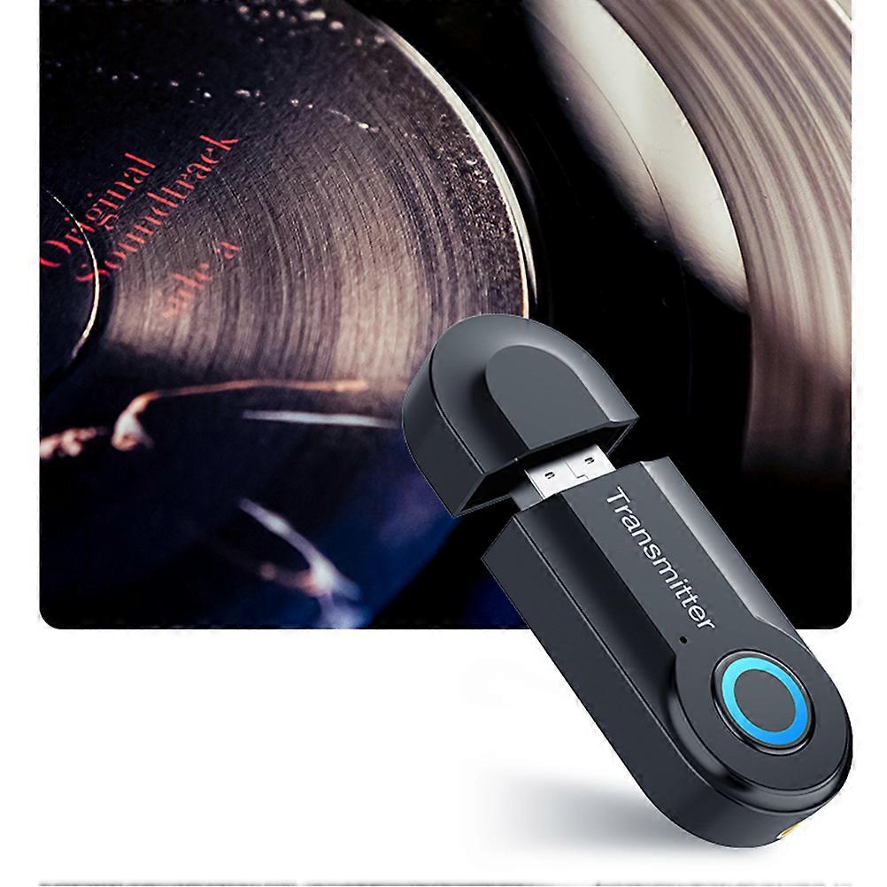 Wireless Audio Transmitter USB Adapter for Speaker Black