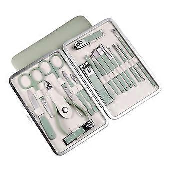 Manicure Set with Nail Clippers, 18 Piece Professional Nail Grooming Kit for Travel and Home Use