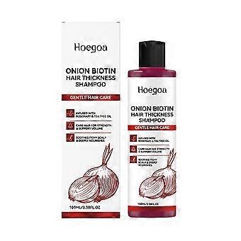 Onion Biotin Hair Thickness Shampoo  Infused with Rosemary & Tea Tree Oil, Gentle Scalp Soothing Formula for Strength & Volume, Ideal for All Seasons 