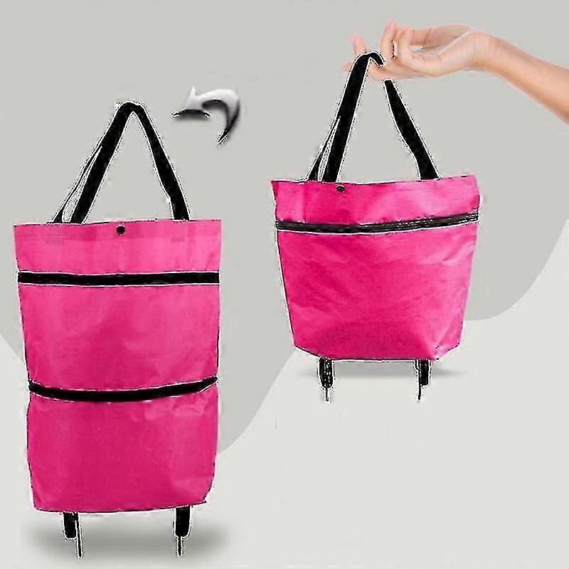 Foldable Shopping Cart Bag With Wheels